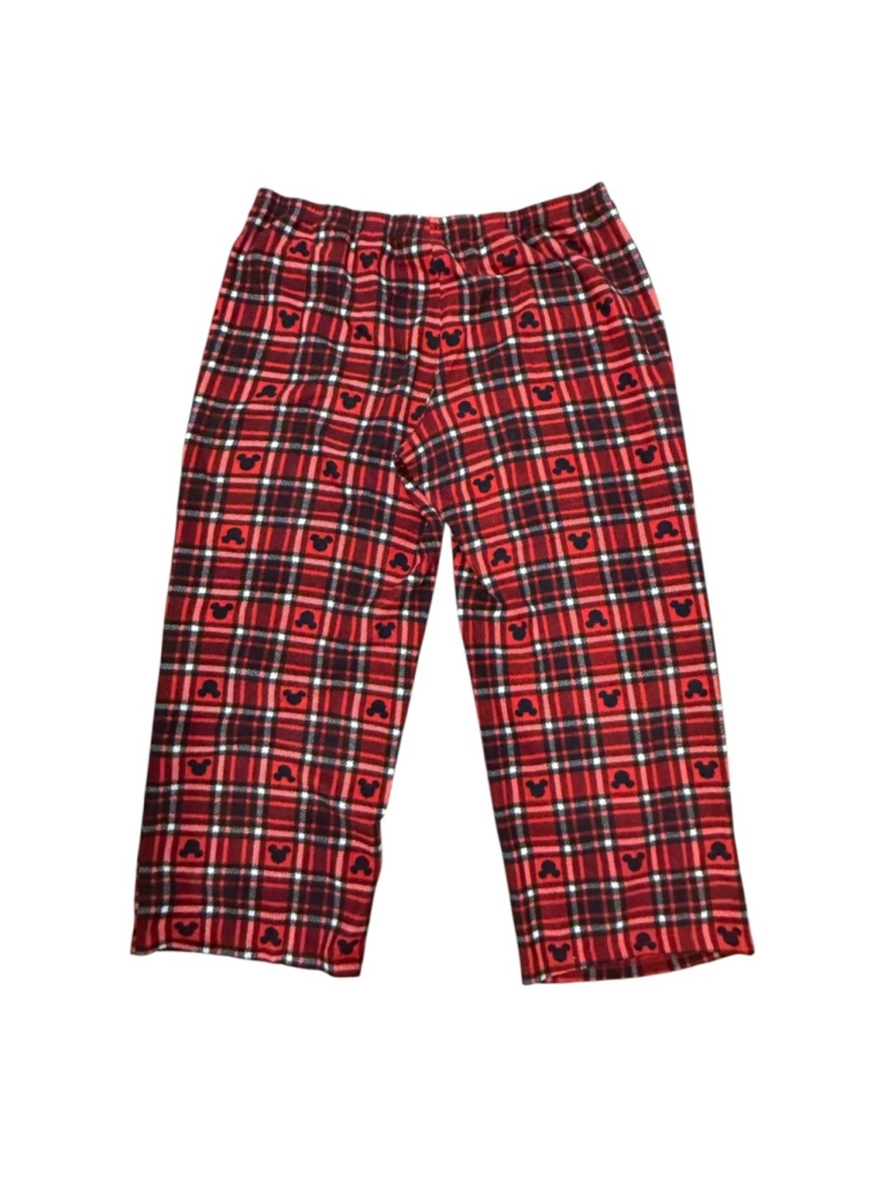 Disney Mickey Mouse Red Plaid Fleece Pajama Pants Women's XXL - Picture 3 of 4